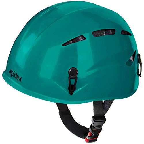 ALPIDEX Universal Kletterhelm Argali Klettersteighelm in Vielen Modernen Farben, Farbe:Turquoise Green