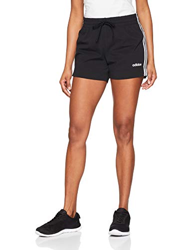 adidas Damen Essentials 3-Streifen Shorts, Black/White, M