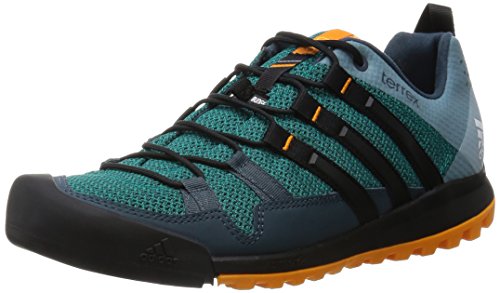 adidas Herren Terrex Solo Trekkingschuhe Trekking- & Wanderhalbschuhe, Mehrfarbig (Türkis/Core Schwarz/Orange), 43...