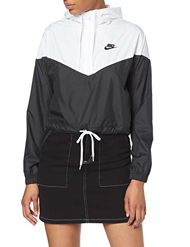 Nike Damen W NSW HRTG JKT WNDBRKR Jacket, Black/White, L