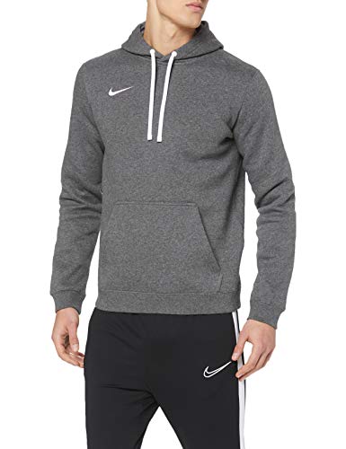 Nike Herren Club 19 Hoodie, Charcoal Heather/Anthracite White, M