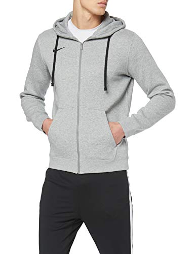 Nike Herren Hoodie FZ Fleece TM Club19, Grau (Dk Grey Heather/063), XL