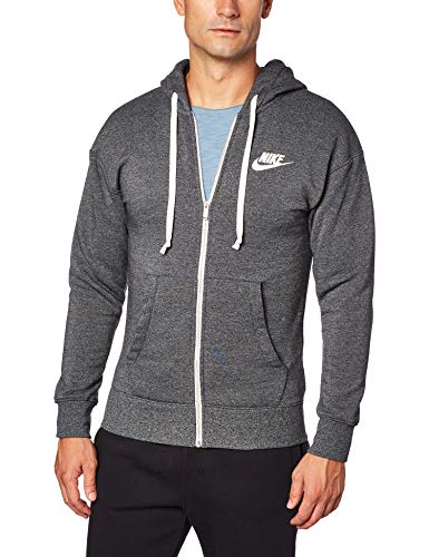 Nike Herren M NSW Heritage FZ Sweatshirt, Black/Heather/Sail, S