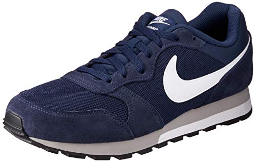 Nike Md Runner 2, Herren Gymnastikschuhe, Blau (Midnight Navy/White-Wolf Grey), 46 EU