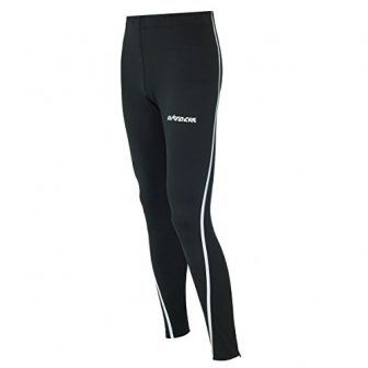 Airtracks Thermo FUNKTIONS Laufhose AIR TECH/Running Tight/Thermohose/Reflektoren - LANG - schwarz-Silber -...