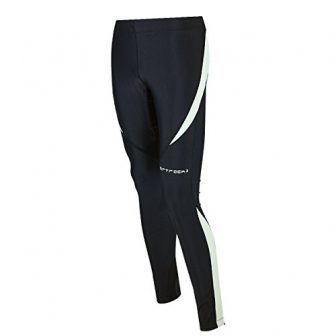 Airtracks Winter Funktions Laufhose Lang Pro/Damen oder Herren/Thermo Running Tight/Atmungsaktiv/Reflektoren - schwarz...