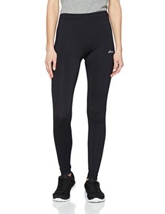 ASICS Damen Funnelneck Leggings, Black, L