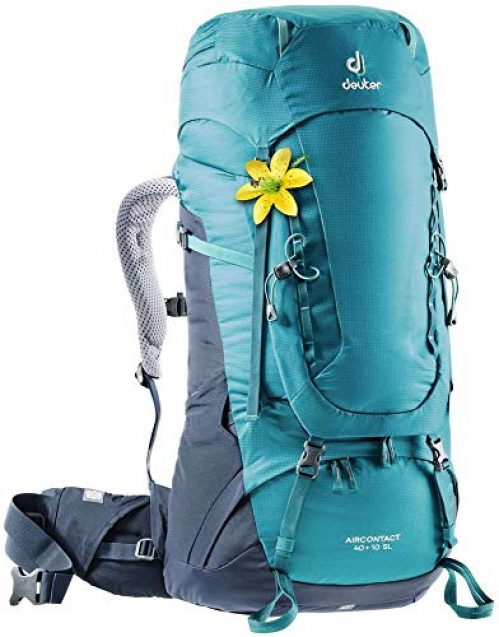 Deuter Aircontact 40 + 10 SL Tourenrucksäcke Damen, 76 cm, 50 Liter, Petrol-Navy