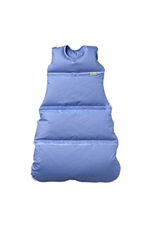 Premium Daunenschlafsack Baby, längenverstellbar, Alterskl. ca 3-20 Monate, azur, 80 cm