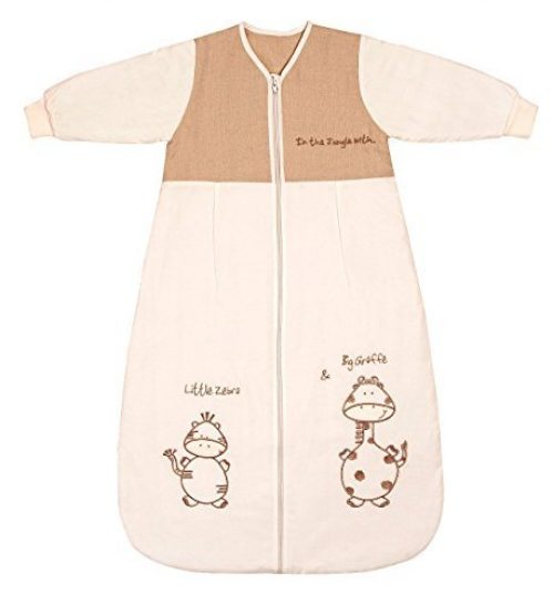 Schlummersack Baby Winter Schlafsack Langarm 3.5 Tog 110cm/12-36 Monate - Giraffe