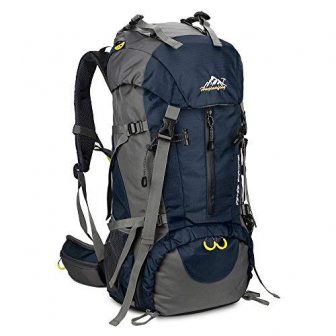 SKYSPER Backpacker Rucksack 50L Trekkingrucksäcke Wasserdicht Reiserucksack Camping Outdoor Wandern Rucksack