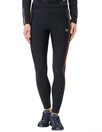 Ultrasport Damen Kompressions Laufhose, schwarz/orange, XS, 1027