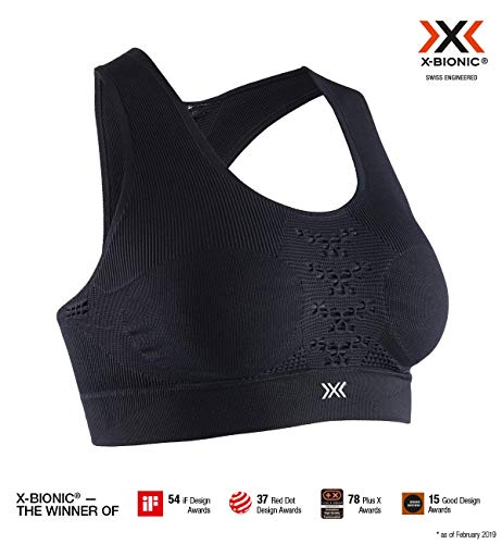 X-Bionic Damen Energizer 4.0 Reva Sports Bra, Opal Black, XL